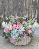 Pastel-Colored Basket